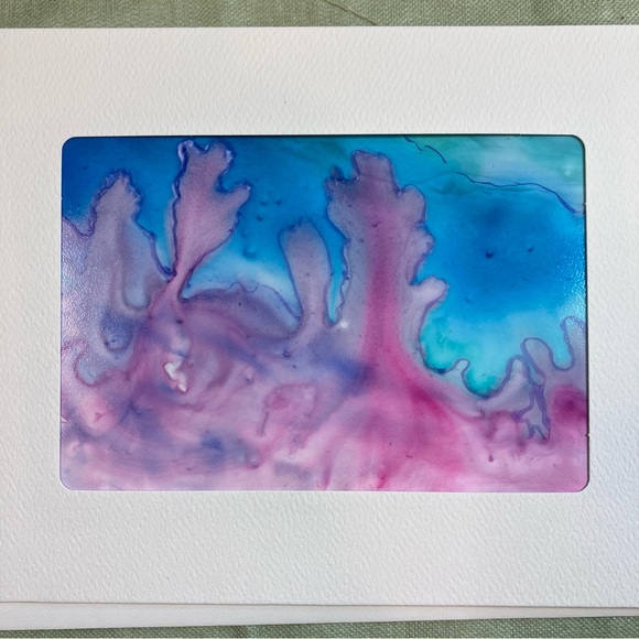 Hand Painted Vibrant Frameable Abstract Watercolor Blank Greeting Cards Set of 8 - Picture 8 of 10